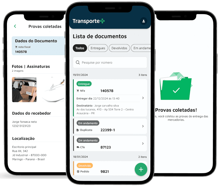 aplicativo canhoto digital e gestão de entregas Imagem do aplicativo para canhoto digital e gestão de entregas